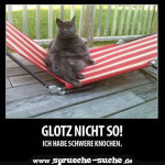 GLOTZ NICHT SO! Ich habe schwere Knochen!