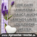 Spruch gute Hausfrau