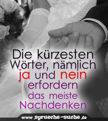 Die kürzesten Wörter, nämlich ja und nein erfordern das meiste