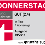 Stiftung Spruchtest – Wochentage: Donnerstag