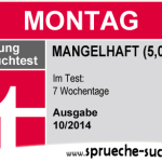 Stiftung Spruchtest - Wochentage: Montag