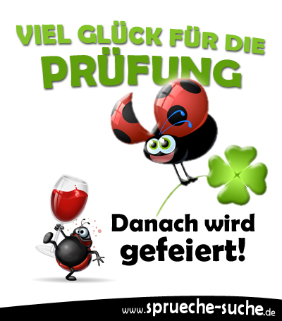 Viel Gluck Fur Die Prufung Spruche Und Gluckwunsche