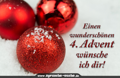 Einen wunderschönen 4. Advent wünsche ich dir!