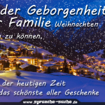 In der Geborgenheit der Familie Weihnachten feiern zu können, ist in der heutigen Zeit wohl das schönste aller Geschenke.