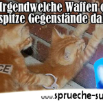 Polizeikatze Festnahme - Waffen oder spitze Gegenstände dabei?