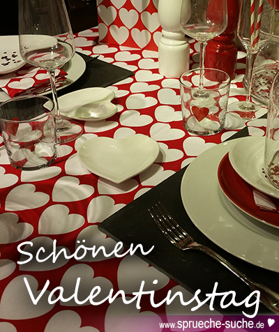 Schönen Valentinstag - Candle Light Dinner