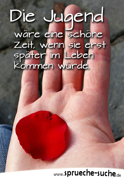 Spruche Verganglichkeit Die Jugend Ware Eine Schone Zeit Wenn Sie Erst Spater Im Leben Kommen Wurde Spruche Suche