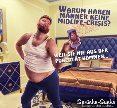 SPruchbild, auf dem ein Mann ein Selfy macht
