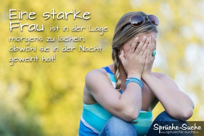 Eine Starke Frau Lachelt Schone Spruchbilder