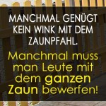Spruchbild über böse Meschen