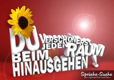 3d Spruchbild mit Sonnenblume