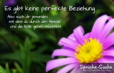 Blüte mit Beziehungsspruch