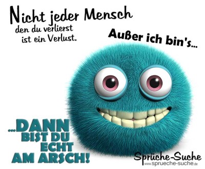 Frecher Spruch als Spruchbild