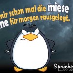 Lustiges Bild mit Pinguin