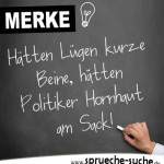 Lustiger Witz über Politiker an Tafel geschrieben