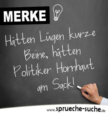 Lustige Sprüche über Politiker
