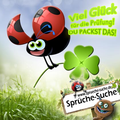 Klausur viel sprüche glück Spruch Prüfung