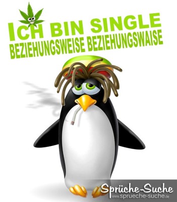 Lustiger bekiffter Pinguin