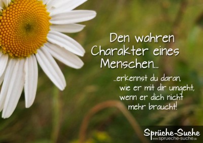 Schöner Spruch über Charaktere