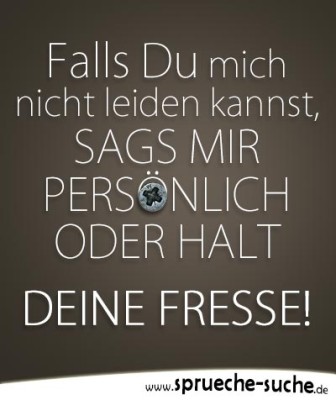 Halt deine Fresse! Sprüche