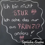 Lustiger Spruch auf Tafel geschrieben