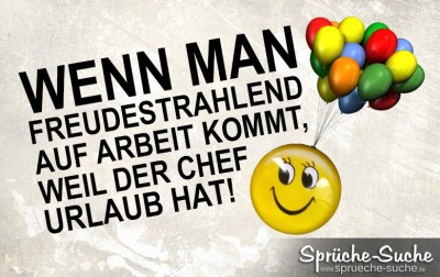 Freudestrahlendes Gesicht, hängend an bunten Luftballons mit Spruch