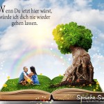 Liebespaar auf Wiese mit Bonsaibaum auf Traumbuch