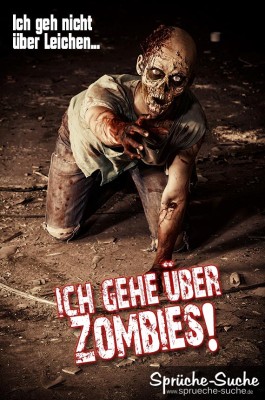Zombie Spruch für Halloween