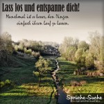 Bachlauf als Spruchbild im Herbst