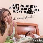 Genervte Frau wurde vom Partner geweckt