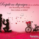 Schöner Spruch mit Bild über lange Beziehungen