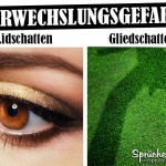 VERWECHSLUNGSGEFAHR! Lidschatten Gliedschatten