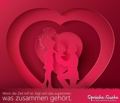 Schöner Spruch für Hochzeit, Ehe und Liebe