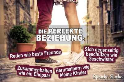 Die perfekte Beziehung Spruchbild