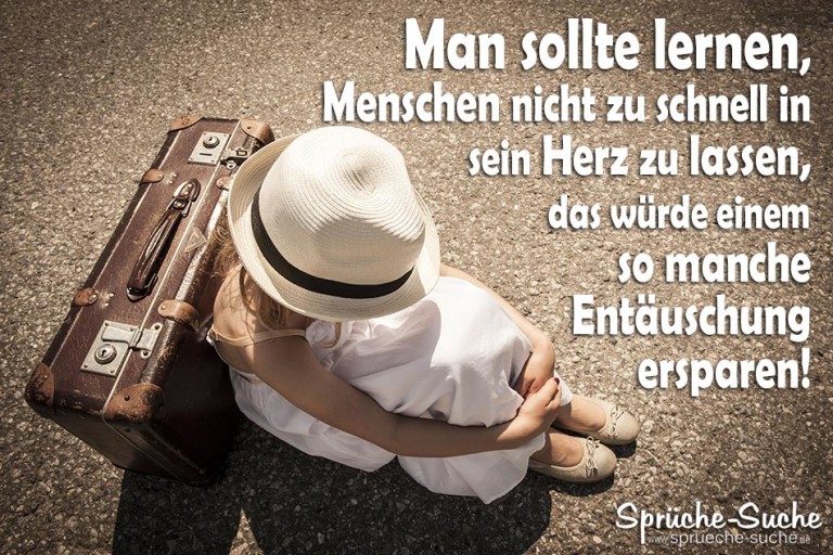 Enttäuschung Sprüche mit Bildern zum Nachdenken
