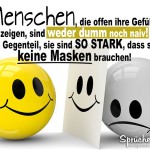 Gefühle & Masken - Sprüche zum Nachdenken