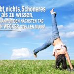 Ausschlafen ohne Wecker Sprüche & Bilder