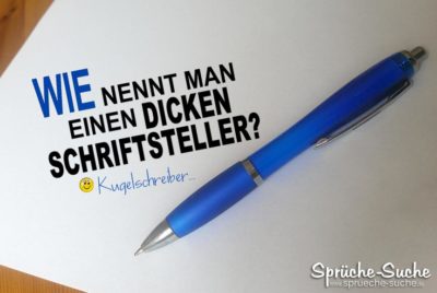 Dicker Schriftsteller Witz