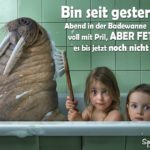 Lustige Badewanne Sprüche - abnehmen