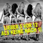 Lustiger Spruch für Männer mit nackte Frauen