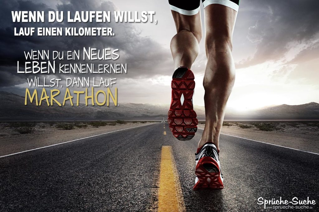 Marathon Sprüche über Sport