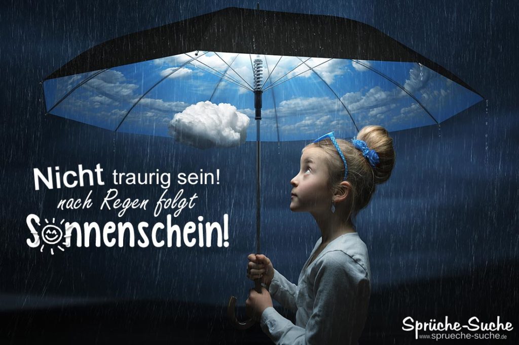 Sprüche zur Aufmunterung bei Regen und schlechtem Wetter