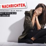 Schlechte Nachrichten -Trauer Sprüche