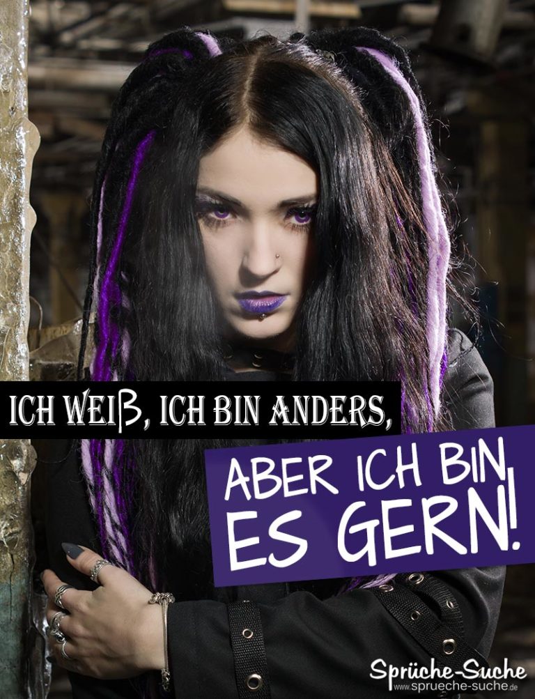 ICH BIN ANDERS Schöne Sprüche & Spruchbilder