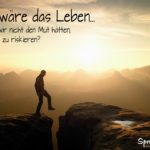 Spruch zum Nachdenken - Mann bei Sonnenaufgang in der Sächsischen Schweiz