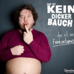 Dicker Bauch - Mann isst Schokolade - Lustige Sprüche