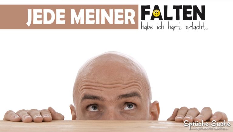 Falten im Gesicht Lustige Sprüche mit Bildern