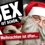 Lustige Sprüche wenig Sex Weihnachten - verdutzter Weihnachtsmann