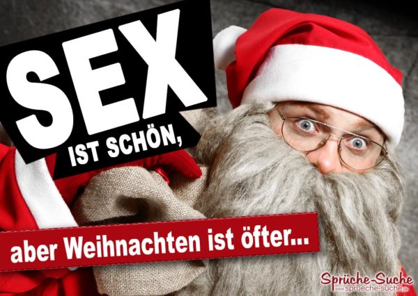 Lustige Sprüche wenig Sex Weihnachten - verdutzter Weihnachtsmann