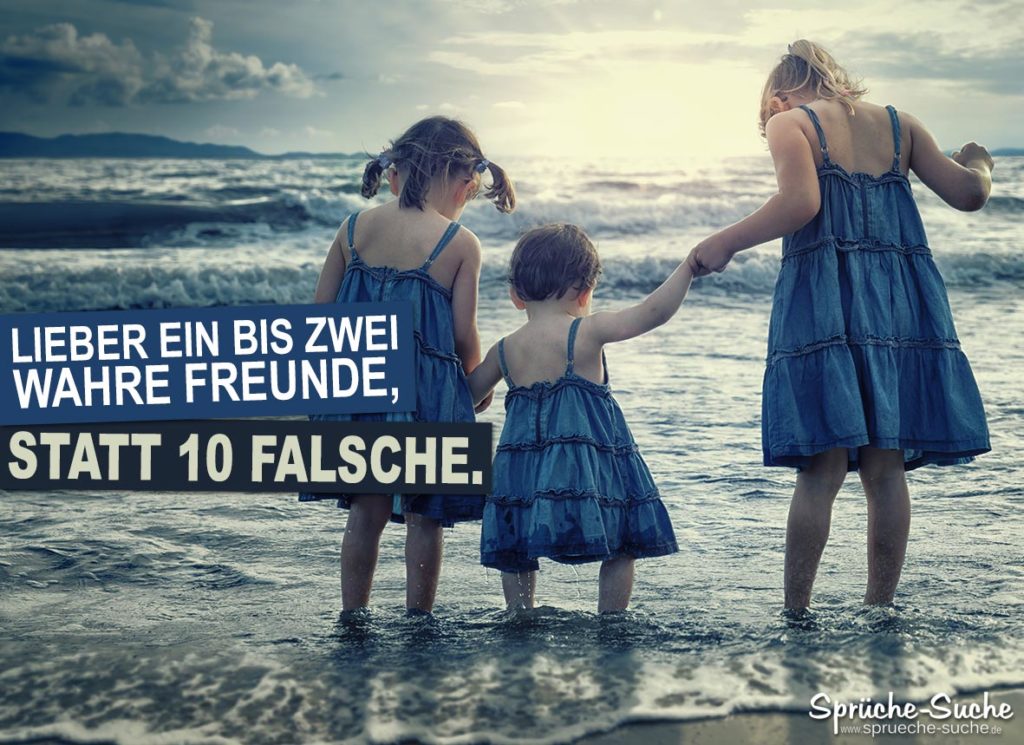 Wahre Freunde Wenige reichen aus Sprüche über Freundschaft